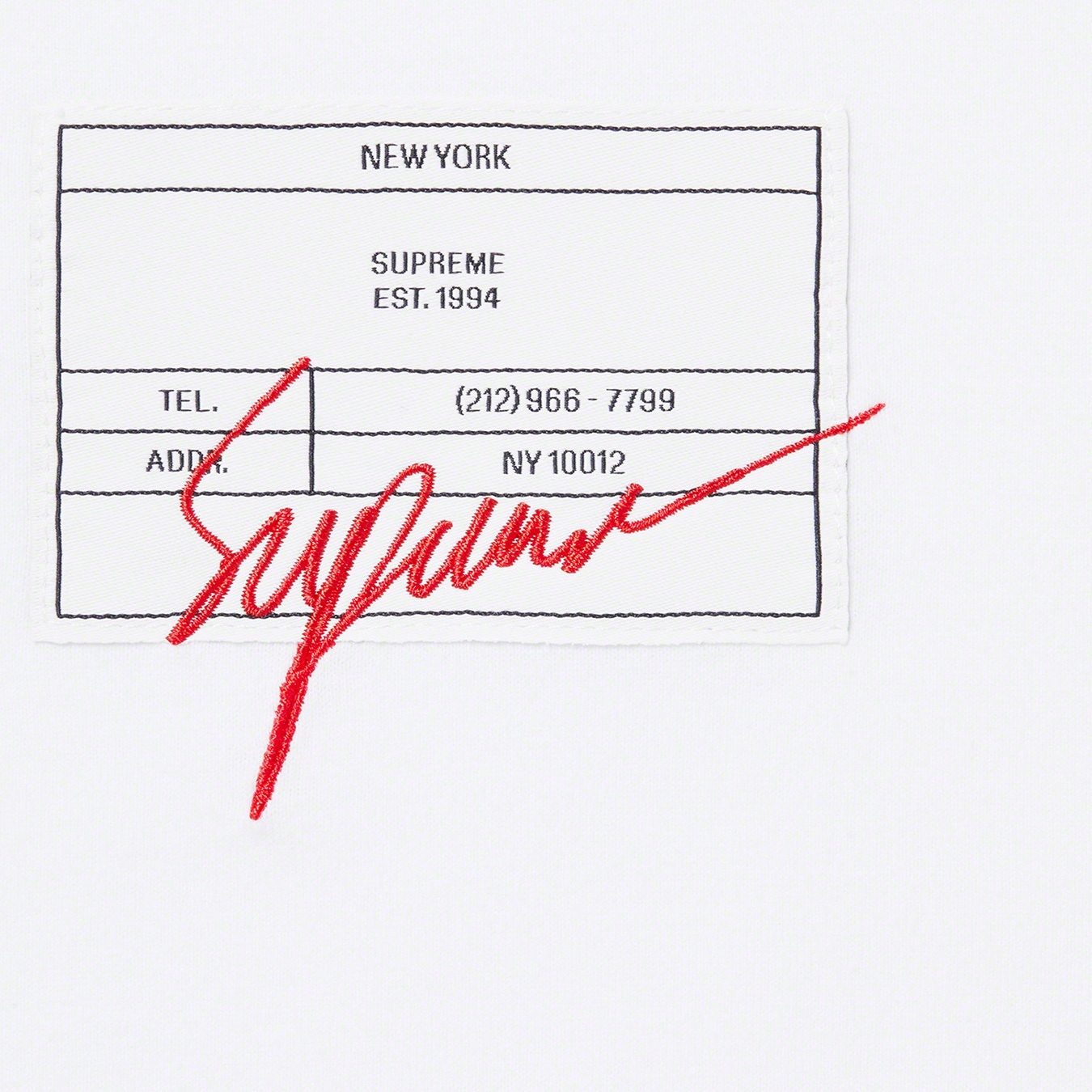 Signature Label S/S Top view 2